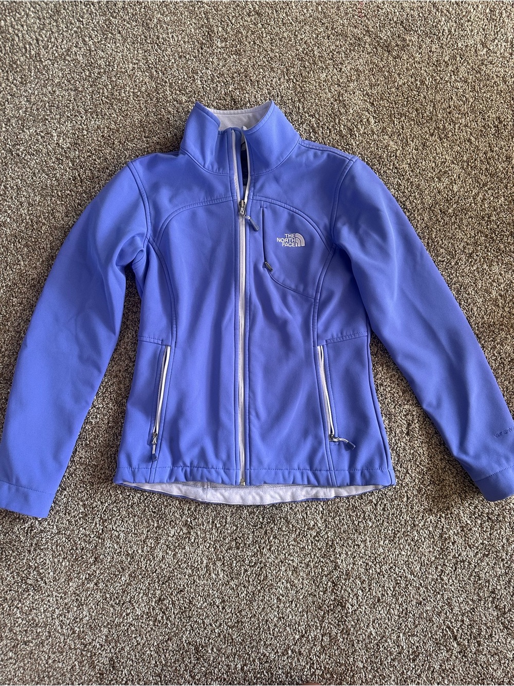 The North Face Periwinkle Softshell Ski Jacket with Full Zip